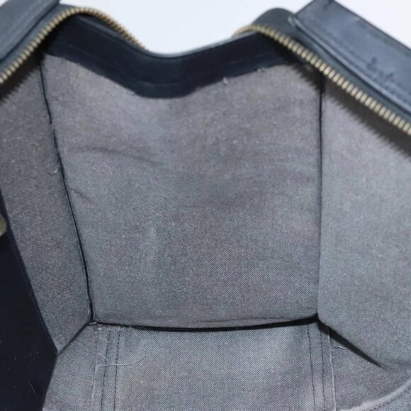 MCM Vicetos Logogram Tote Bag PVC Black Auth 88208 - Picture 11 of 16